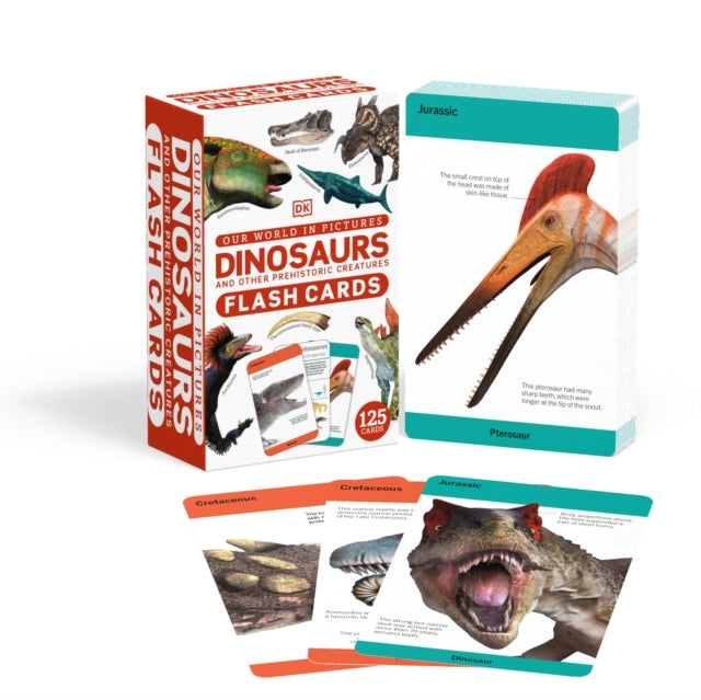 Our World in Pictures Dinosaurs and Other Prehistoric Creatures Flash Cards-9780241620090