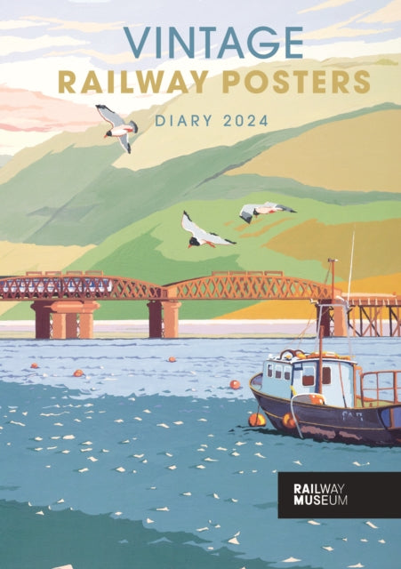 Vintage Railway Posters National Railway Museum A5 Diary 2024-9781529835038