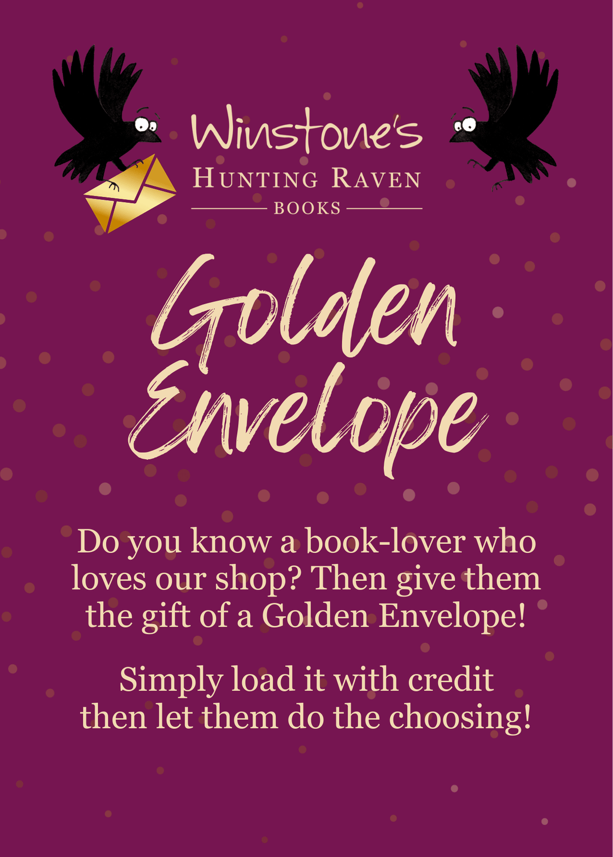 Winstone's Hunting Raven 'Golden Envelope'